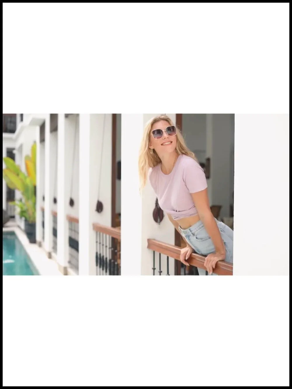 Oversized Square Metal Frame UV Protection Sunglasses